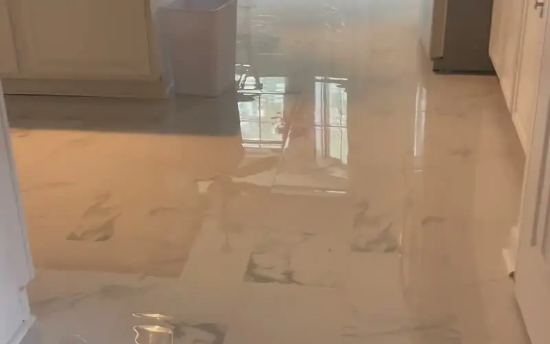 Global Finishes crew: floors work
