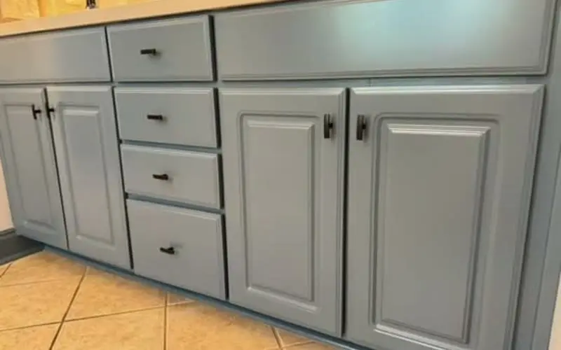 Global Finishes crew: cabinets work