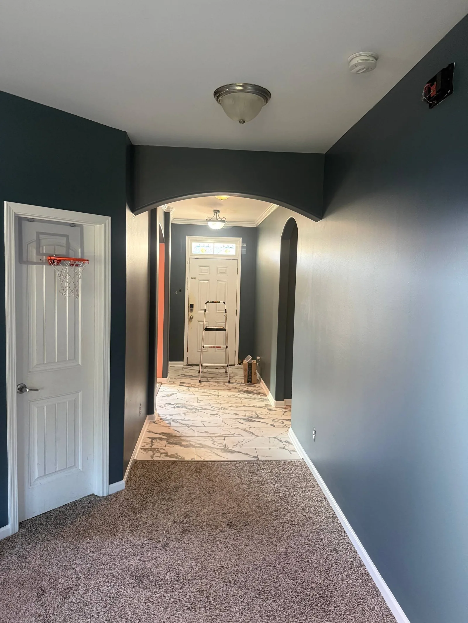 From Dated Wallpaper to Blue Marine Elegance - Richmond Hill GA