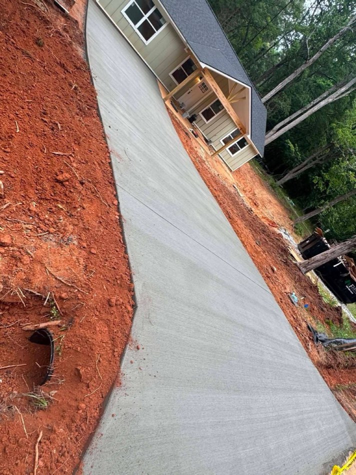 22 / Rear patio · Brick home sunset
